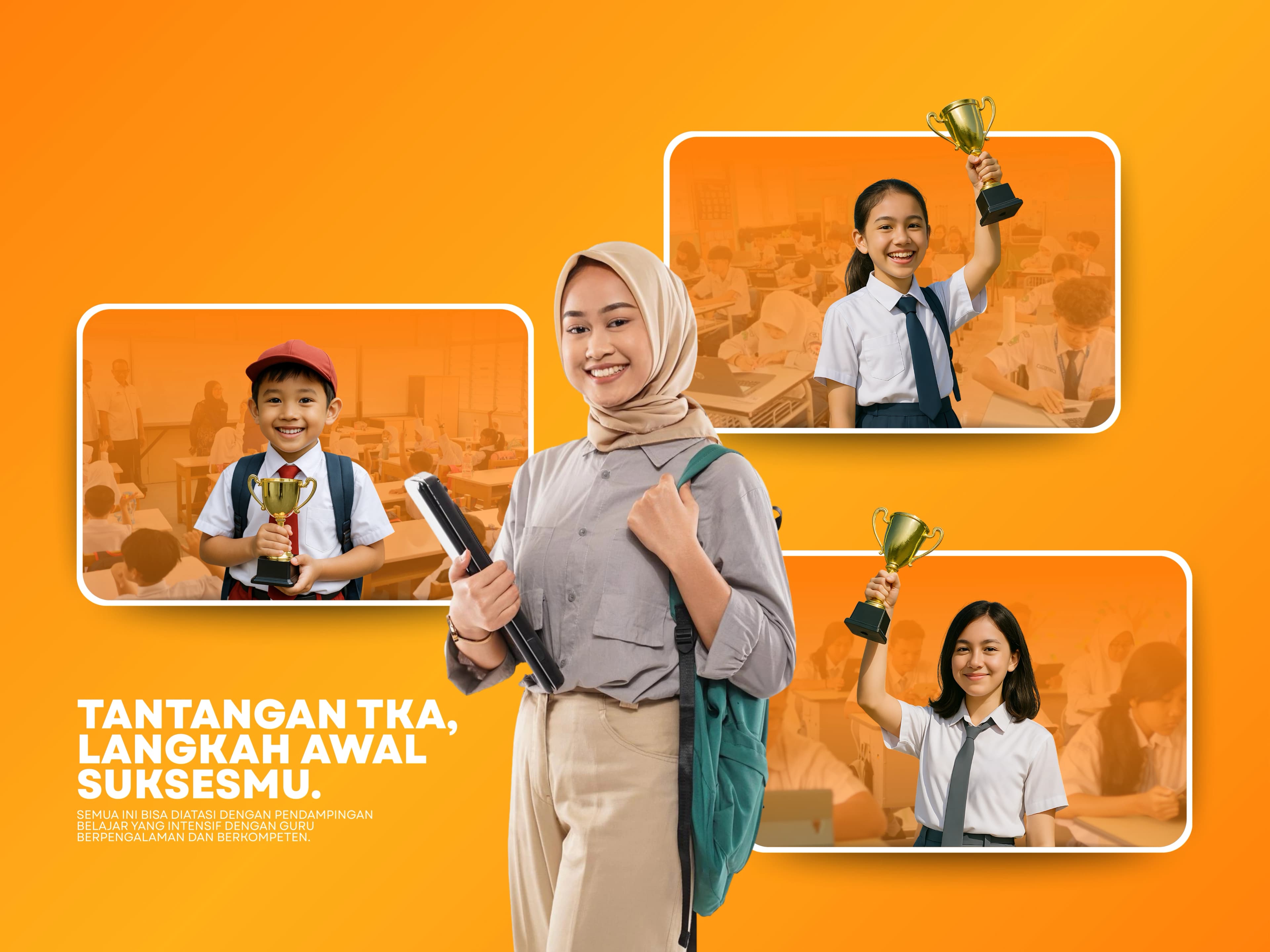 Ilustrasi Siswa Indonesia Menghadapi Tantangan Tes Kemampuan Akademik (TKA)